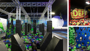 Boomerang top trampoline park